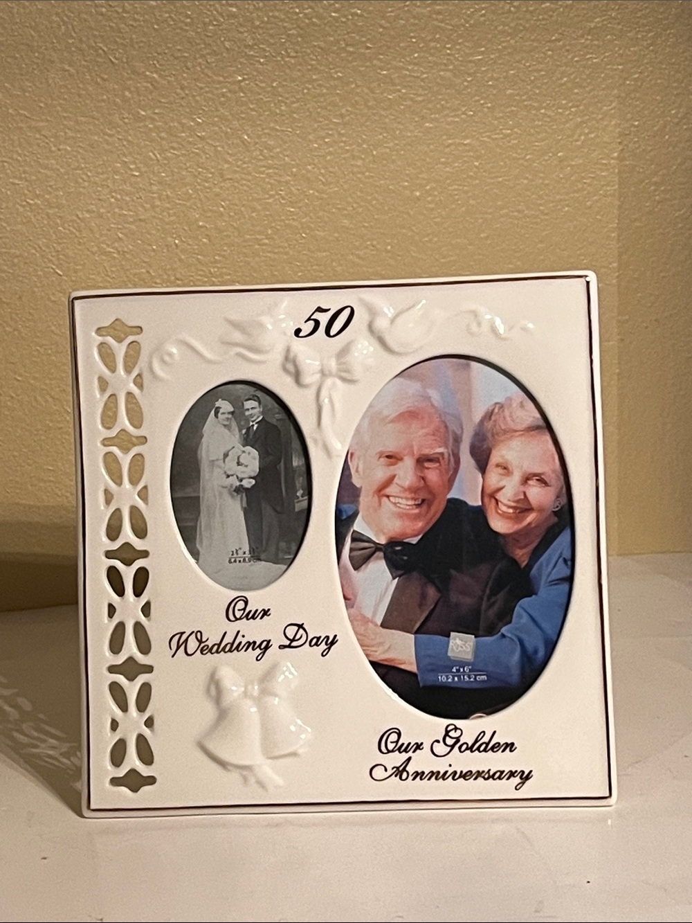 Russ Golden Anniversary 50th Photo Frame - White